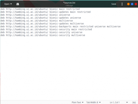 edit repository di gedit